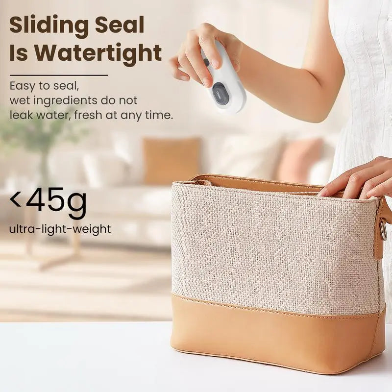 3-in-1 Portable Kitchen Tool – Seal Snack Bags, Open Packages & Pop Bottle Caps | USB Rechargeable & Magnetic (Last Day 50% OFF 🔥)