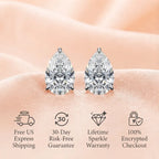 Featherlight 3ct Pear Cut Lab Diamond Studs – All-Day Comfort & Radiant Sparkle--Last Day Sale-90% OFF🔥