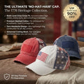 The "No Hat Hair" Criss-Cross Ponytail Cap | Women's Premium Washed Cotton Messy Bun Hat for Effortless Style Last Day Sale-90% OFF🔥