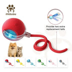 Bestselling Smart Interactive Pet Rolling Ball | Automatic USB Teaser Toy (Includes 2 Free Replacement Tails) | The Ultimate Boredom Buster for Your Furry Best Friend (Last Day 90% OFF 🔥)