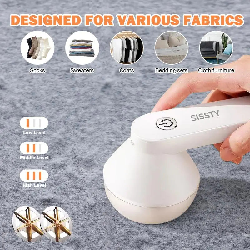 6-Blade Fabric Shaver – Rechargeable, Multi-Fabric, Instant Lint-Free (Last Day 50% OFF 🔥)