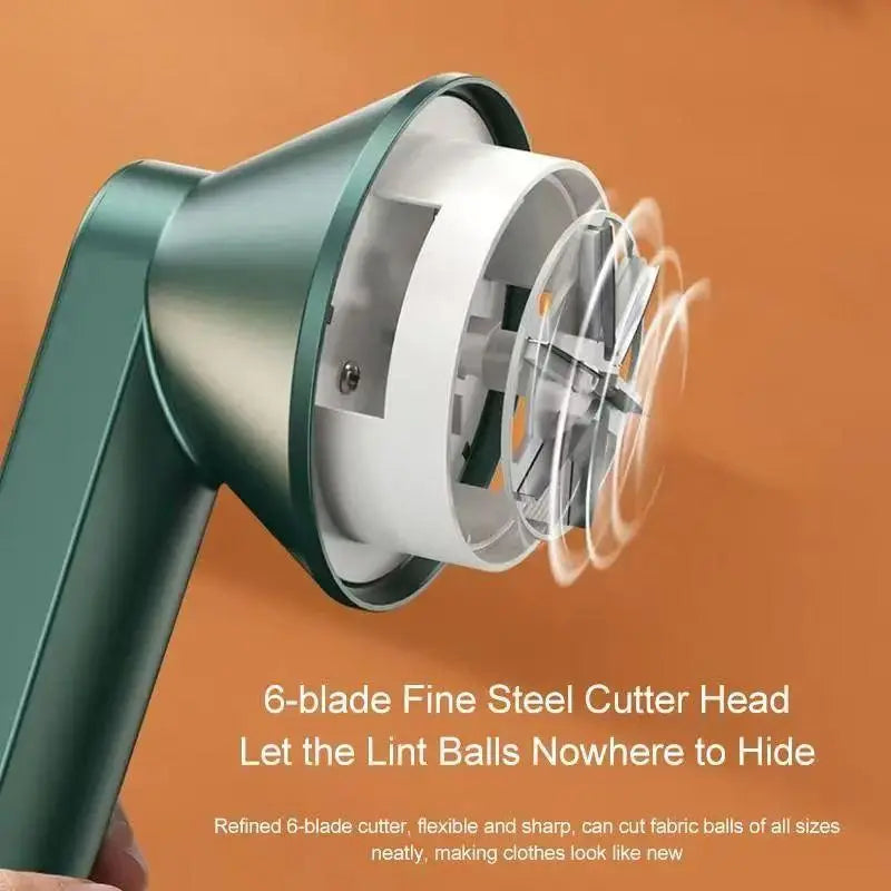 6-Blade Fabric Shaver – Rechargeable, Multi-Fabric, Instant Lint-Free (Last Day 50% OFF 🔥)