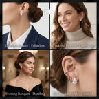 Featherlight 3ct Pear Cut Lab Diamond Studs – All-Day Comfort & Radiant Sparkle--Last Day Sale-90% OFF🔥