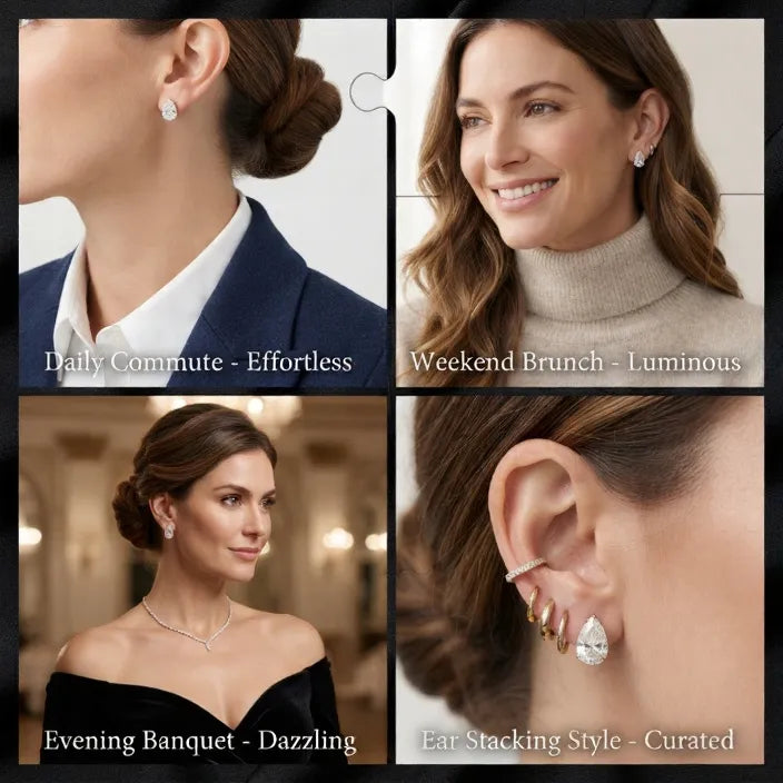 Featherlight 3ct Pear Cut Lab Diamond Studs – All-Day Comfort & Radiant Sparkle--Last Day Sale-90% OFF🔥
