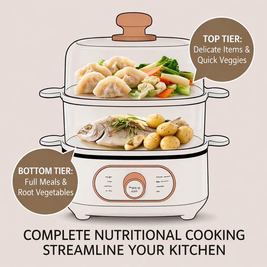 The Modern Steamer Elegant Health Food Steamer