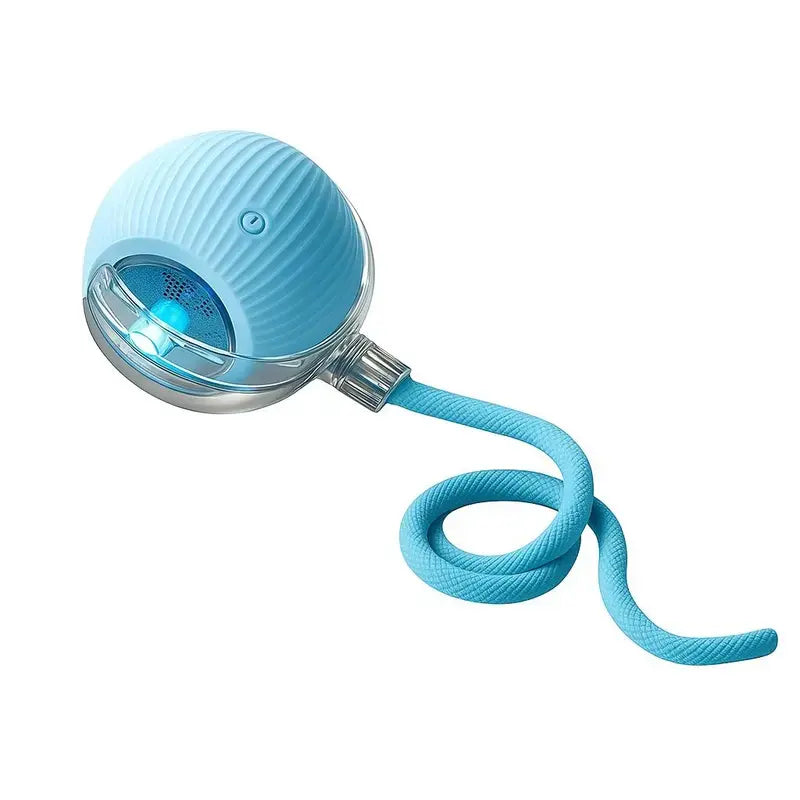 Bestselling Smart Interactive Pet Rolling Ball | Automatic USB Teaser Toy (Includes 2 Free Replacement Tails) | The Ultimate Boredom Buster for Your Furry Best Friend (Last Day 90% OFF 🔥)