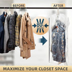 Hanging Vacuum Storage Bags – Save Up to 80% Closet Space for Coats, Dresses & Suits | Last Day 50% OFF 🔥