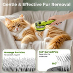 Ultimate 3-in-1 Pet Steam Brush | Anti-Flying Fur, Self-Cleaning & Dual Spray Deshedding Comb for Cats & Dogs (Last Day 90% OFF 🔥)