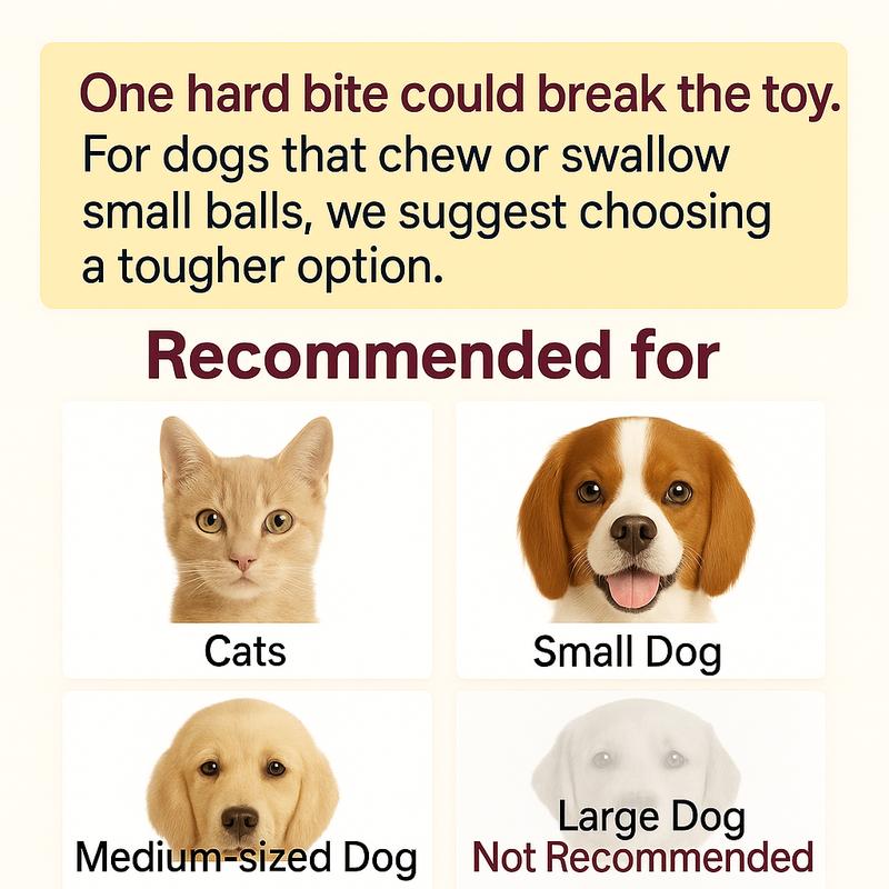 Bestselling Smart Interactive Pet Rolling Ball | Automatic USB Teaser Toy (Includes 2 Free Replacement Tails) | The Ultimate Boredom Buster for Your Furry Best Friend (Last Day 90% OFF 🔥)