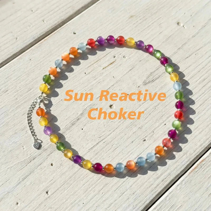 csandiva™ UV-Reactive Magic Sun Choker - Daily Dopamine Booster & Sun-Activated Elegance | Claim 90% OFF Today🔥