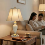 White Ceramic Table Lamp