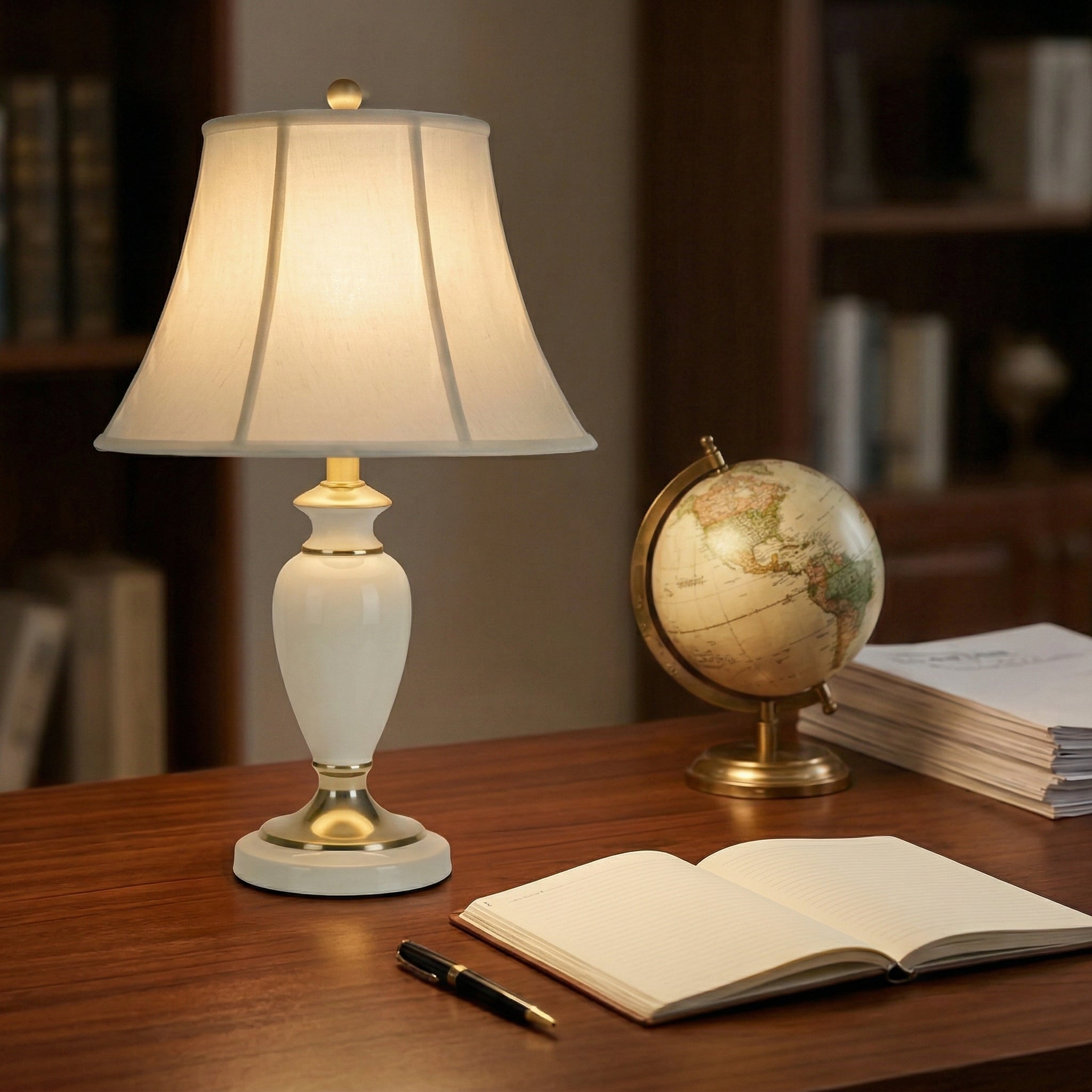 White Ceramic Table Lamp