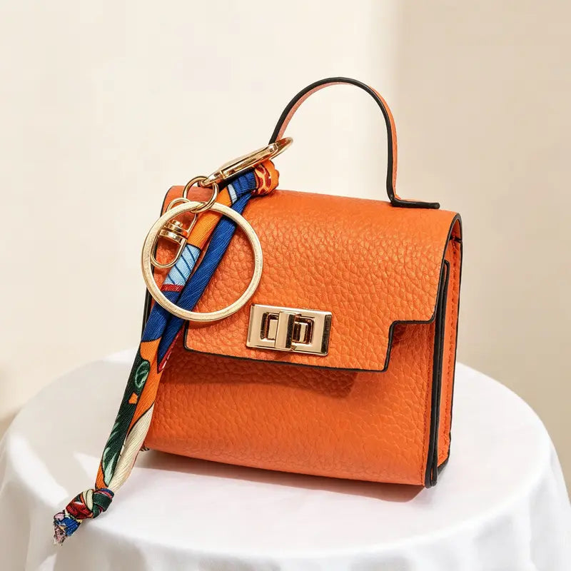Mini Square Bag Charm Keychain – Cute Leather Purse Pendant That Instantly Refreshes Your Handbag, Keys, Backpack & Everyday Tote | Last Day 50% OFF 🔥