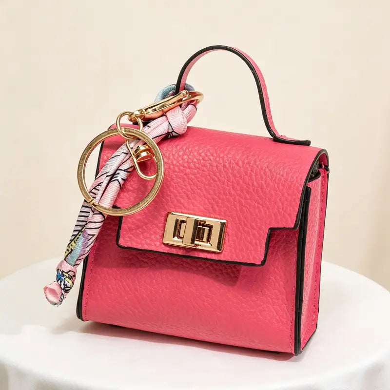 Mini Square Bag Charm Keychain – Cute Leather Purse Pendant That Instantly Refreshes Your Handbag, Keys, Backpack & Everyday Tote | Last Day 50% OFF 🔥