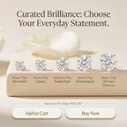 csandiva™ VVS1 Moissanite Solitaire Studs - Sag-Free Comfort & 100% Waterproof Everyday Brilliance | Claim 90% OFF Today🔥