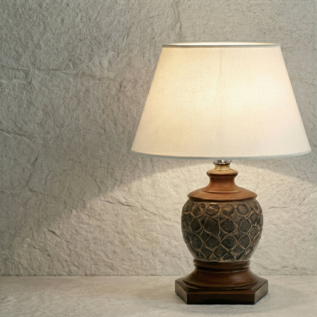 Rustic Textured Table Lamp