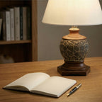 Rustic Textured Table Lamp