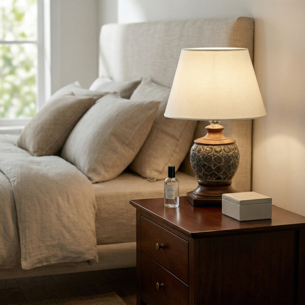 Rustic Textured Table Lamp