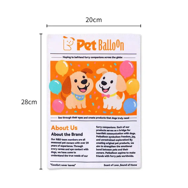 Pet Balloon Newspaper Toy – Crinkle Sound, Durable & Washable | Last Day 50% OFF 🔥