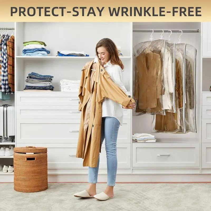 Hanging Vacuum Storage Bags – Save Up to 80% Closet Space for Coats, Dresses & Suits | Last Day 50% OFF 🔥