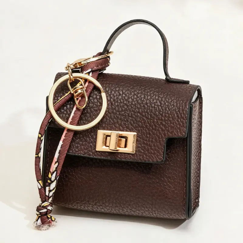 Mini Square Bag Charm Keychain – Cute Leather Purse Pendant That Instantly Refreshes Your Handbag, Keys, Backpack & Everyday Tote | Last Day 50% OFF 🔥