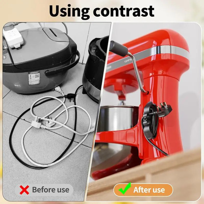 Last Day 50% OFF 🔥 Upgraded Appliance Cord Organizer – Flexible Cord Wrap for Curved & Flat Surfaces