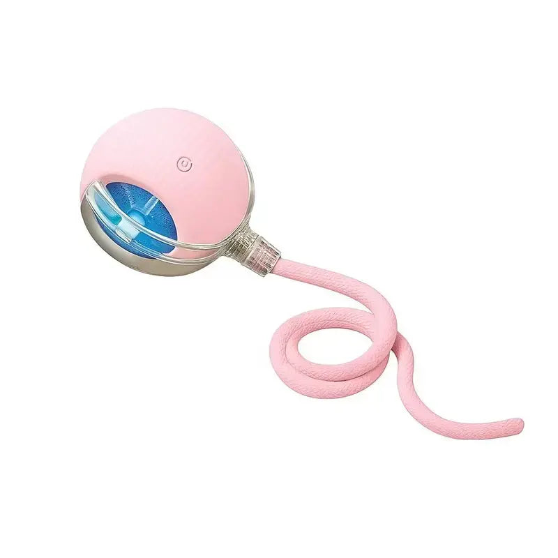 Bestselling Smart Interactive Pet Rolling Ball | Automatic USB Teaser Toy (Includes 2 Free Replacement Tails) | The Ultimate Boredom Buster for Your Furry Best Friend (Last Day 90% OFF 🔥)