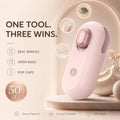3-in-1 Portable Kitchen Tool – Seal Snack Bags, Open Packages & Pop Bottle Caps | USB Rechargeable & Magnetic (Last Day 50% OFF 🔥)
