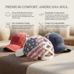 The "No Hat Hair" Criss-Cross Ponytail Cap | Women's Premium Washed Cotton Messy Bun Hat for Effortless Style Last Day Sale-90% OFF🔥