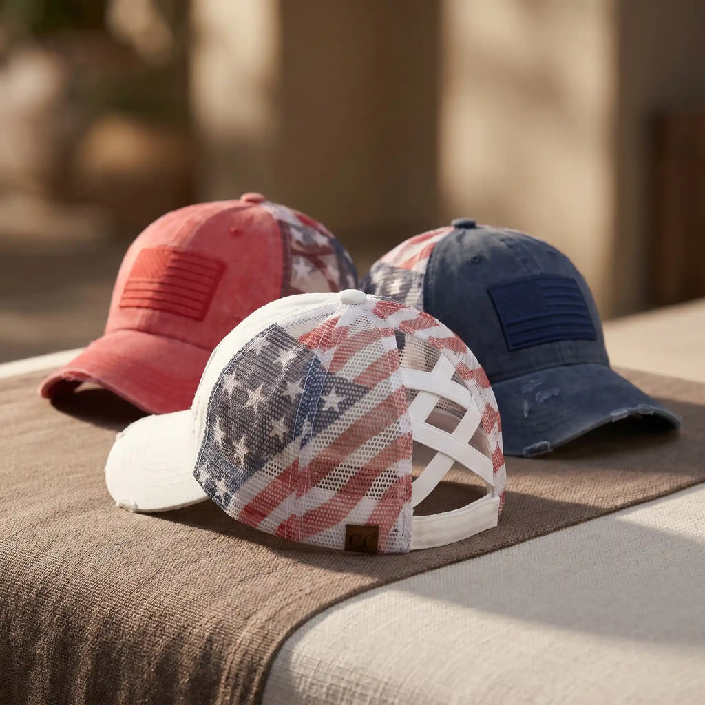 The "No Hat Hair" Criss-Cross Ponytail Cap | Women's Premium Washed Cotton Messy Bun Hat for Effortless Style Last Day Sale-90% OFF🔥