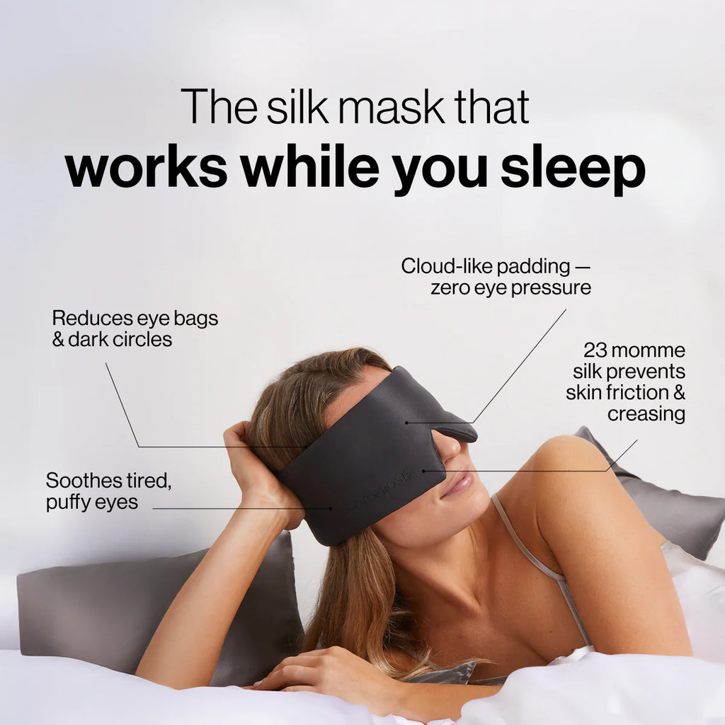 Deep Sleep Silk Mask – 100% Blackout 23 Momme Mulberry Silk Eye Mask Last Day 50% OFF 🔥