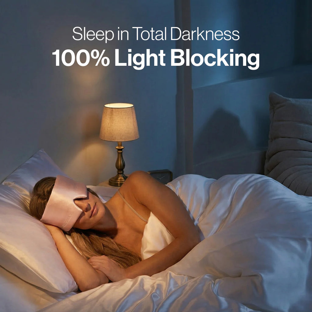 Deep Sleep Silk Mask – 100% Blackout 23 Momme Mulberry Silk Eye Mask Last Day 50% OFF 🔥