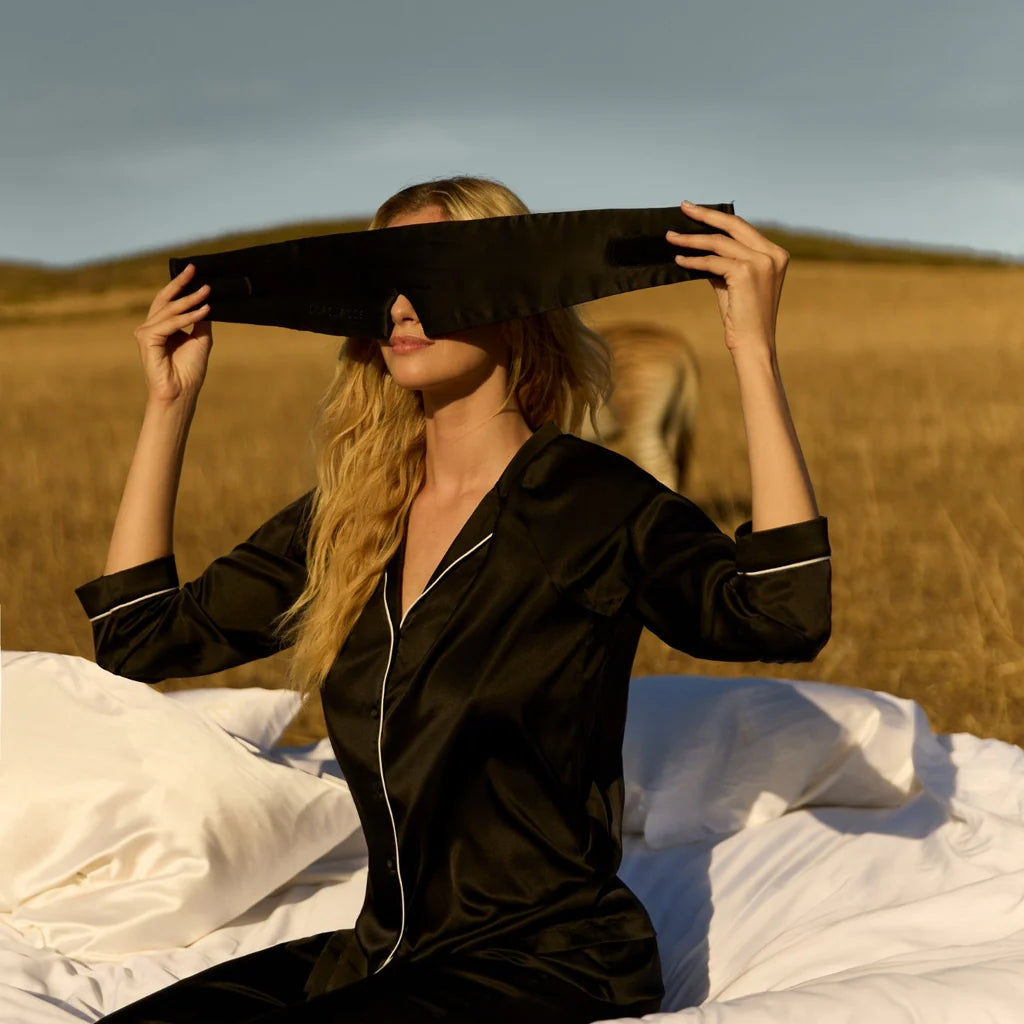 Deep Sleep Silk Mask – 100% Blackout 23 Momme Mulberry Silk Eye Mask Last Day 50% OFF 🔥