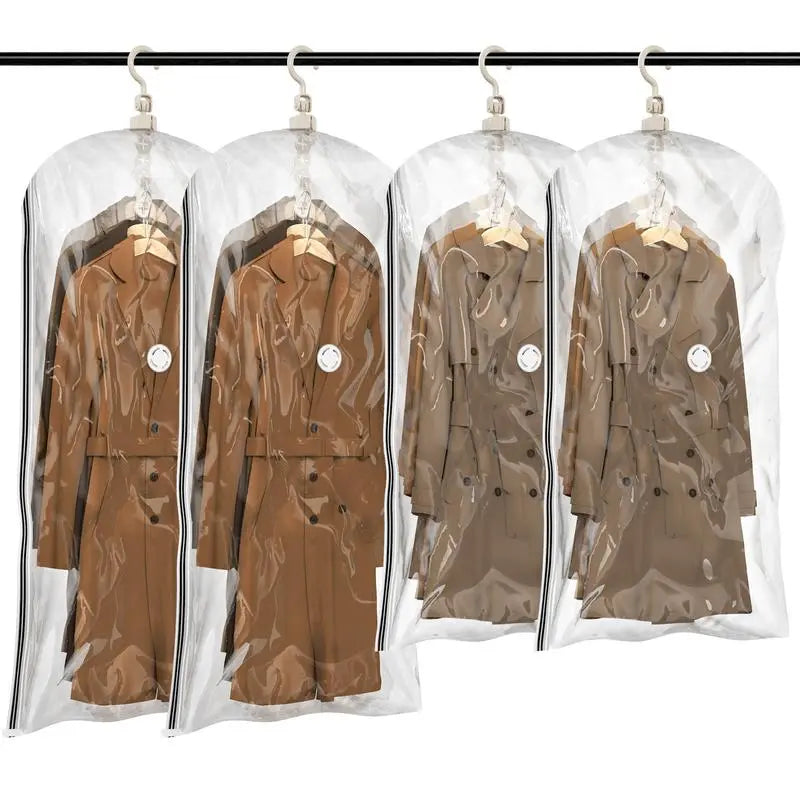 Hanging Vacuum Storage Bags – Save Up to 80% Closet Space for Coats, Dresses & Suits | Last Day 50% OFF 🔥