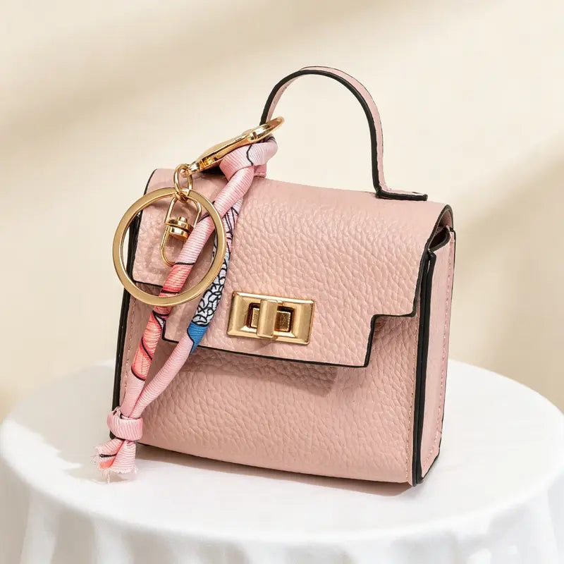 Mini Square Bag Charm Keychain – Cute Leather Purse Pendant That Instantly Refreshes Your Handbag, Keys, Backpack & Everyday Tote | Last Day 50% OFF 🔥