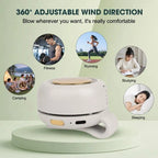 Clip-On Waist Fan – 360° Adjustable Airflow, 3 Speeds, Hands-Free Cooling (Last Day 50% OFF 🔥)