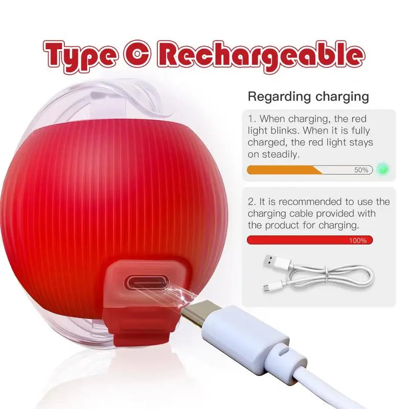 Bestselling Smart Interactive Pet Rolling Ball | Automatic USB Teaser Toy (Includes 2 Free Replacement Tails) | The Ultimate Boredom Buster for Your Furry Best Friend (Last Day 90% OFF 🔥)