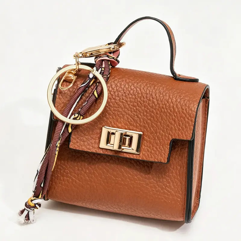 Mini Square Bag Charm Keychain – Cute Leather Purse Pendant That Instantly Refreshes Your Handbag, Keys, Backpack & Everyday Tote | Last Day 50% OFF 🔥