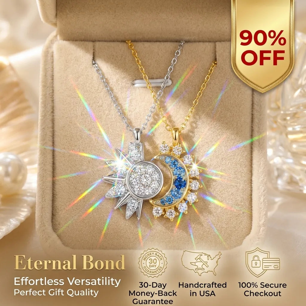 Sun & Moon Magnetic Friendship Necklace Set