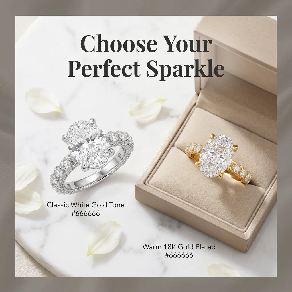 Elegant Oval Hidden Halo Ring – Timeless Luxury Sparkle Designed For Everyday Elegance