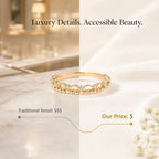 Diamond Lace Ring-- Timeless Elegance With A Delicate Touch Of Luxury