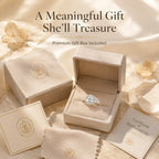 Snowflake Oval Ring — Anti-Pinching Comfort Fit Ring for Timeless Elegance