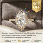 The Marquise Halo Ring Romantic Brilliance Designed For Your Forever Moment