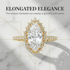 The Marquise Halo Ring Romantic Brilliance Designed For Your Forever Moment