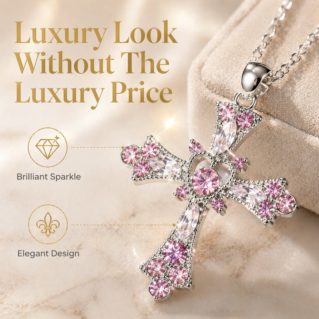 Women's Sparkling Diamond Jewelry – Elegant Diamond Cross Necklace