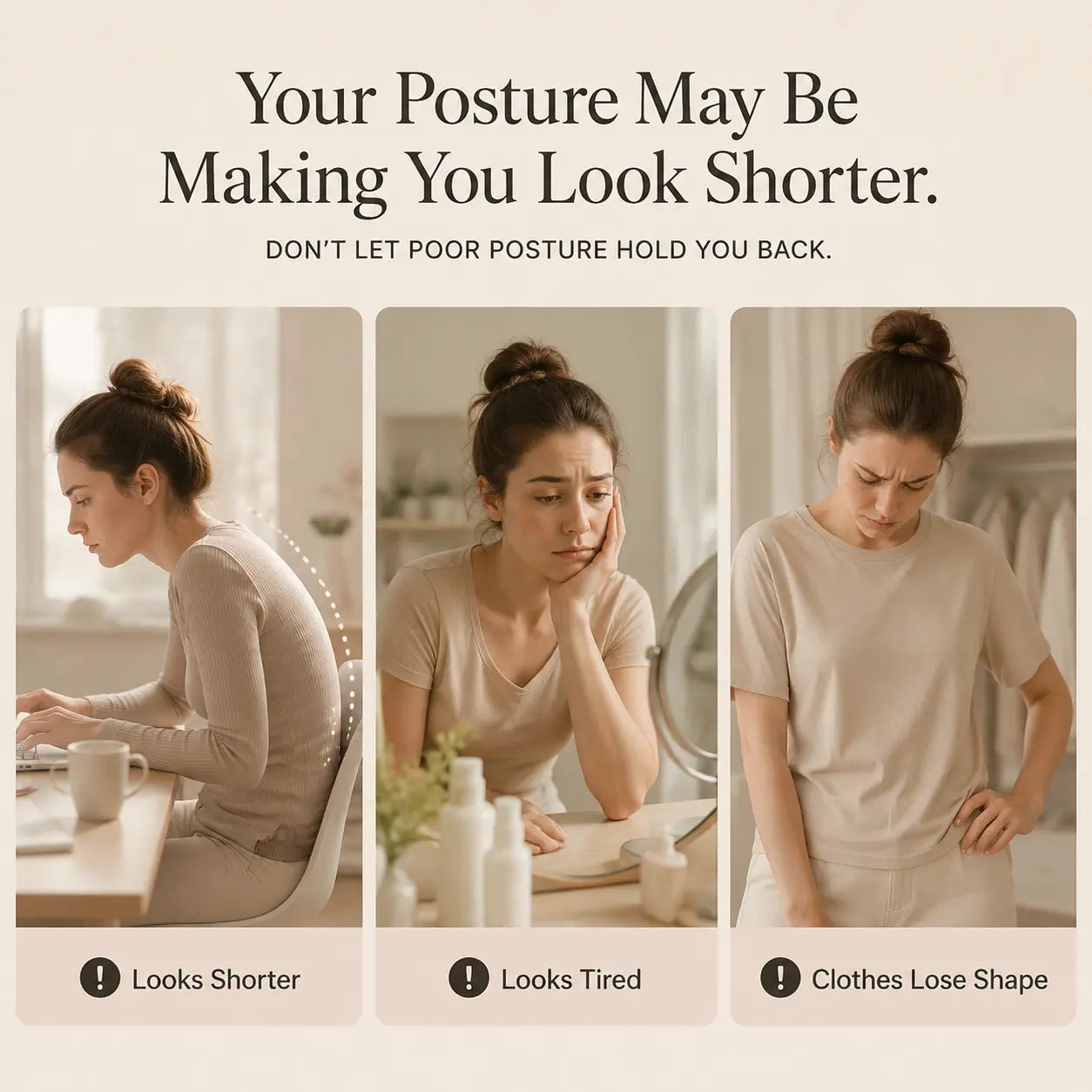 Invisible Posture Support Brace for Work, Phone Use & Home — Helps Open Rounded Shoulders, Look Taller, Feel More Confident & Stay Discreet Under Clothes | Last Day 50% OFF 🔥