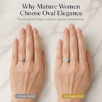 Elegant Oval Hidden Halo Ring – Timeless Luxury Sparkle Designed For Everyday Elegance