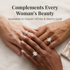 Elegant Oval Hidden Halo Ring – Timeless Luxury Sparkle Designed For Everyday Elegance