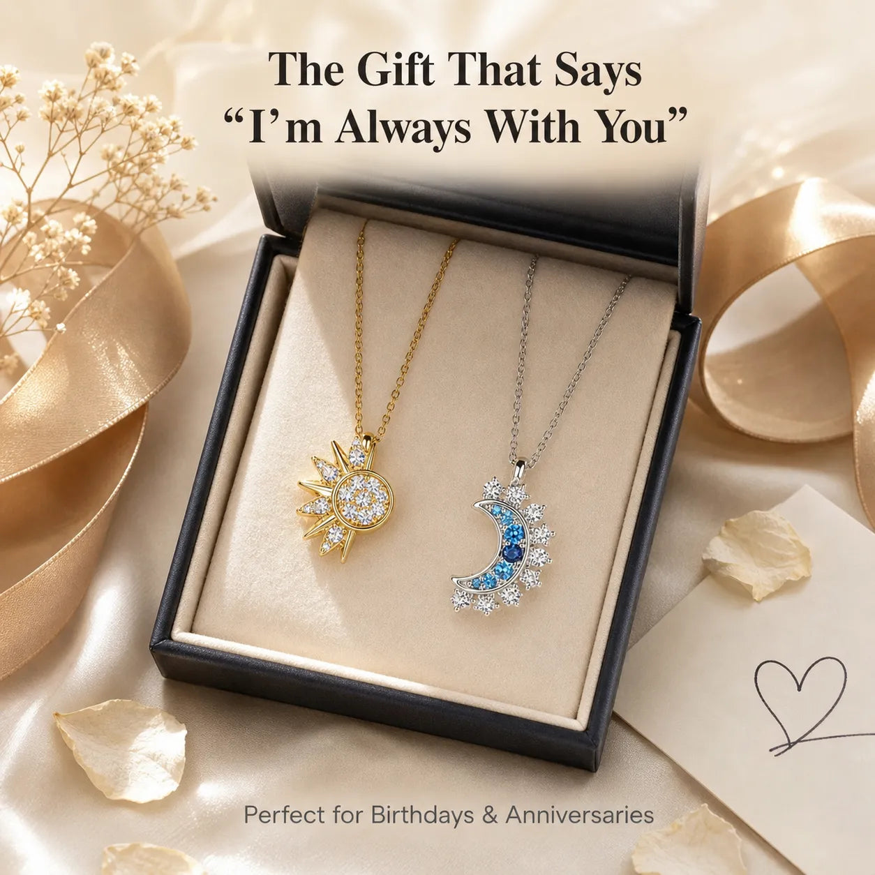Sun & Moon Magnetic Friendship Necklace Set