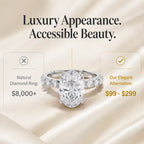 Elegant Oval Hidden Halo Ring – Timeless Luxury Sparkle Designed For Everyday Elegance